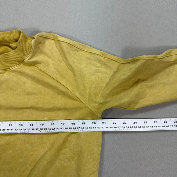 Lululemon Ready To Roll Sweatshirt Women's Medium Yellow Crop Boxy Crew Pullover - Picture 4 of 7